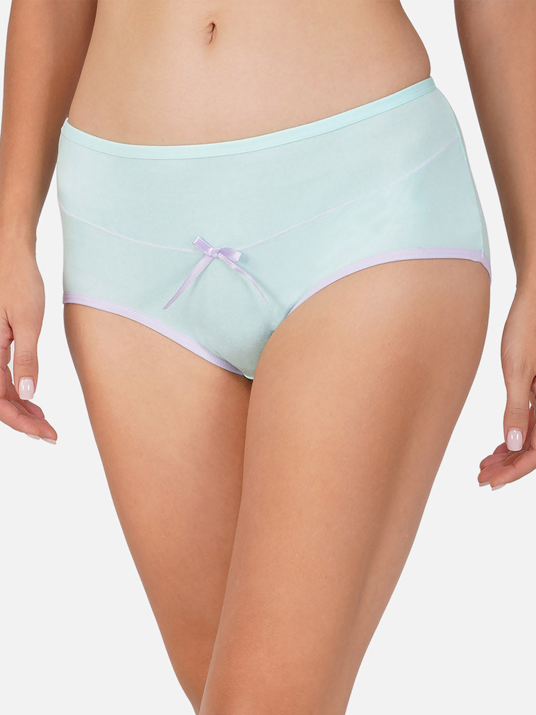 Ksvry Women's Imported Cotton Stripe Elastic Candy Hipster Brief