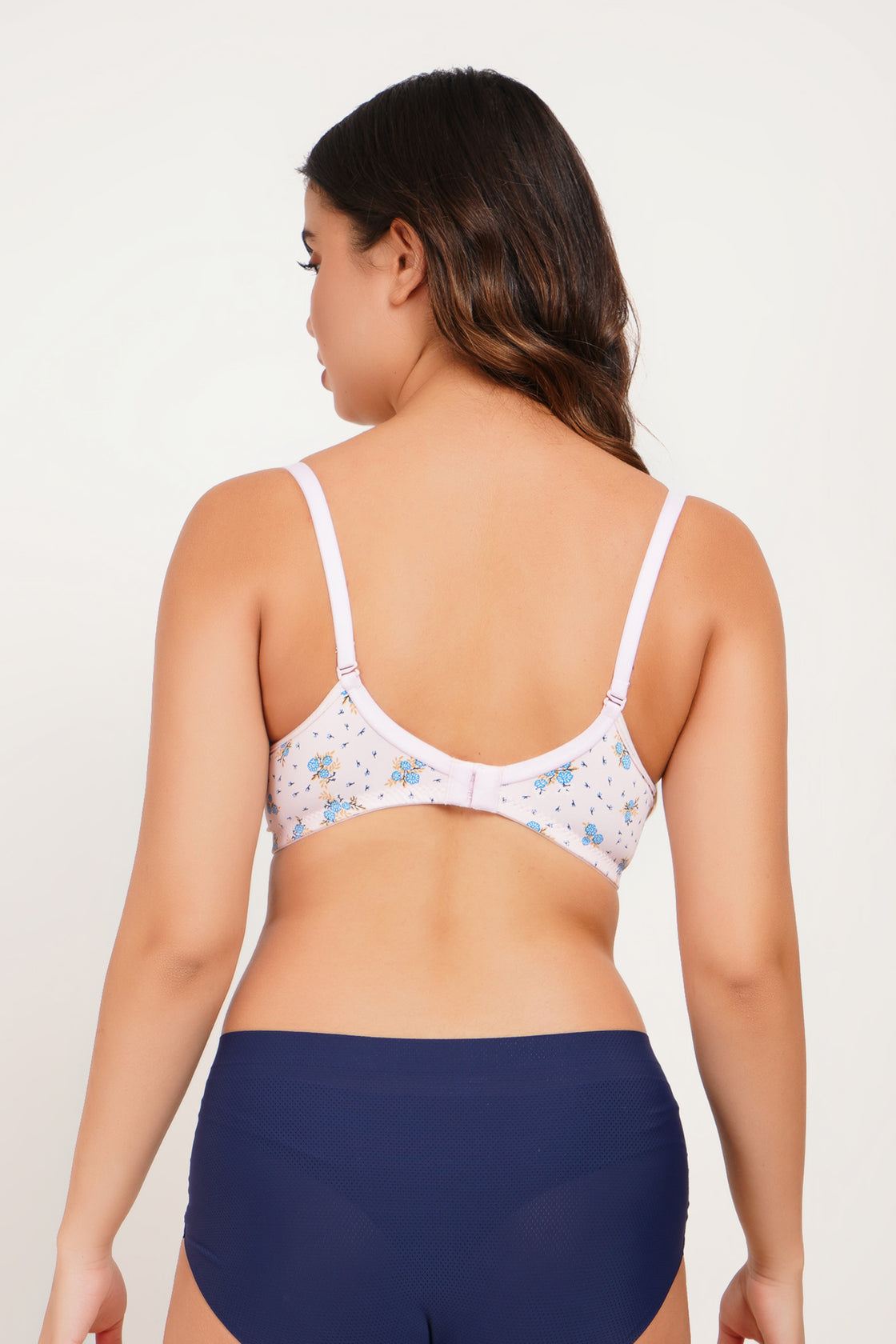 Ksvry Women’s Padded Printed Bra Baby Pink Color – Comfortable | Casual Wear