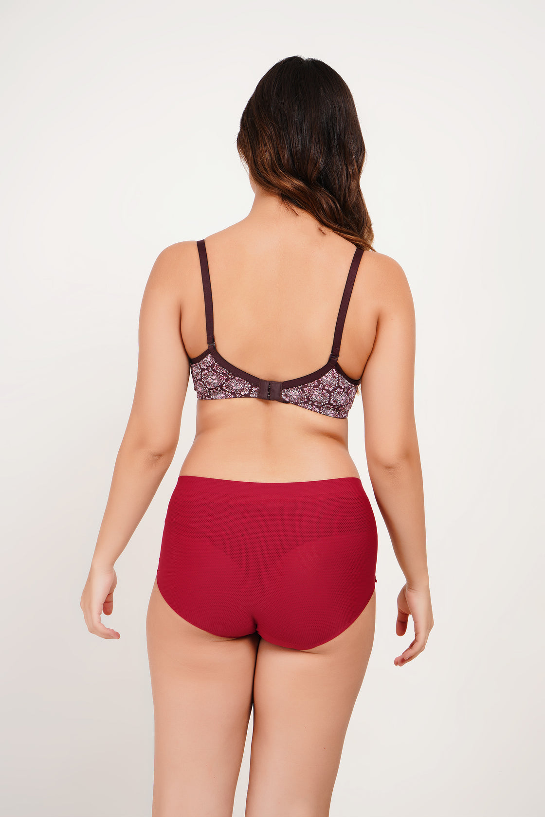 Ksvry Women’s Padded Printed Bra Dark Brown Color – Comfortable | Bridal