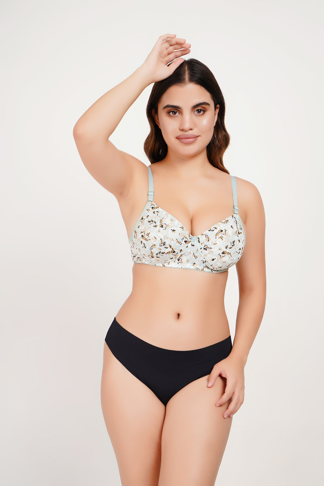 Ksvry Women’s Padded Printed Bra Sea Green Color – Everyday | Casual