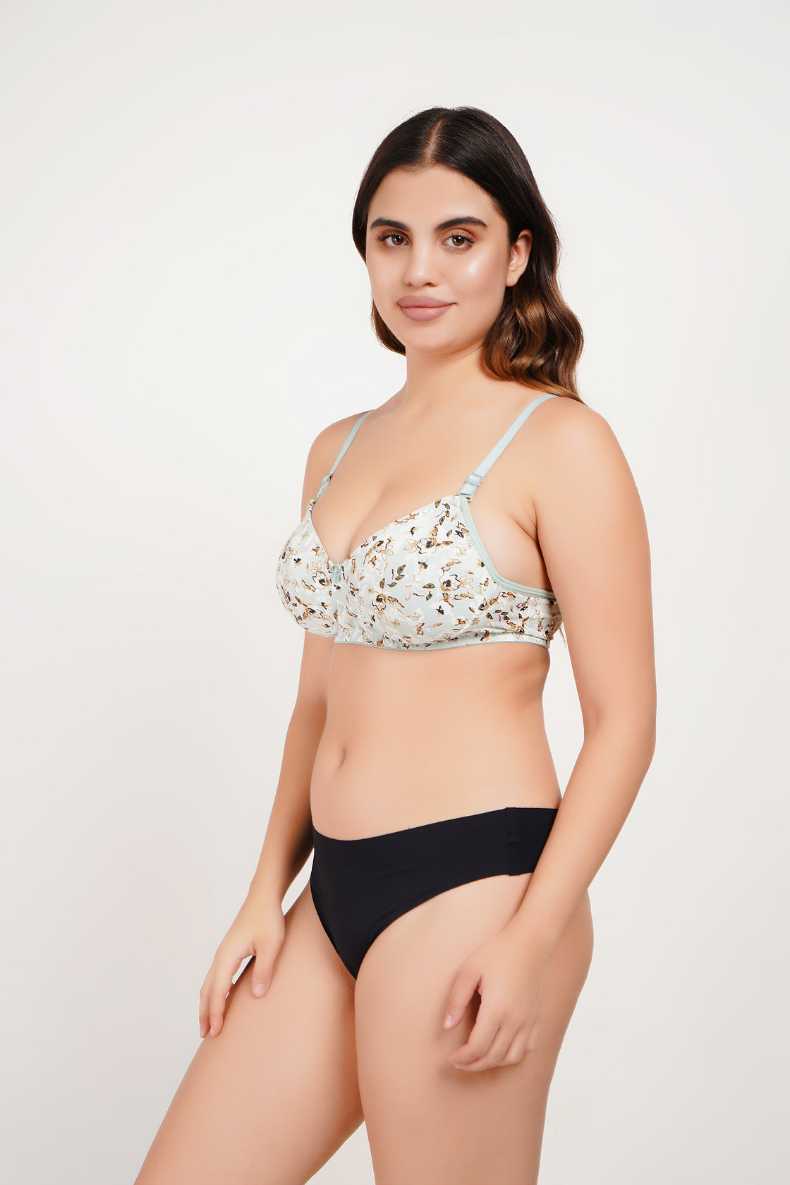 Ksvry Women’s Padded Printed Bra Sea Green Color – Everyday | Casual