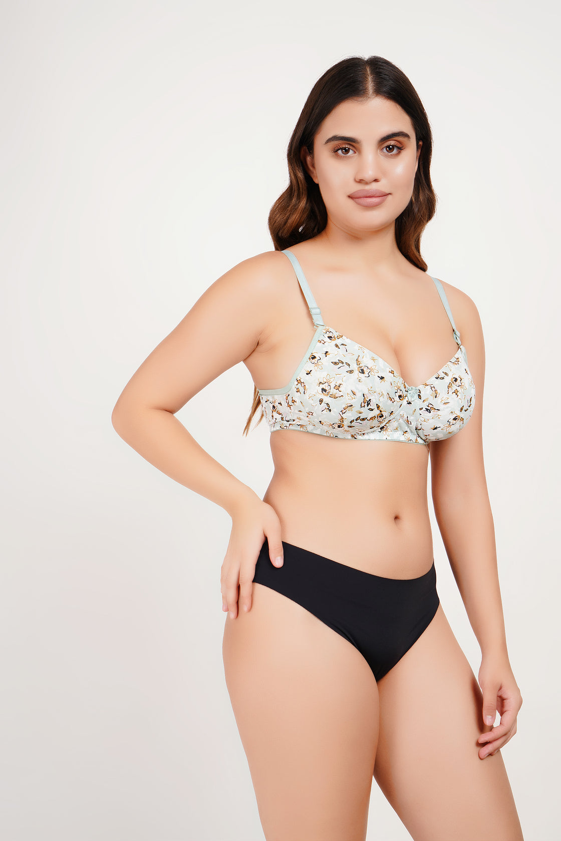 Ksvry Women’s Padded Printed Bra Sea Green Color – Everyday | Casual