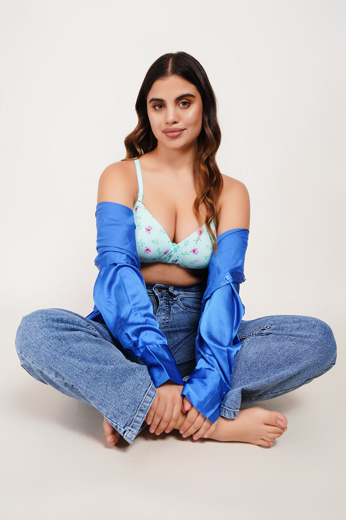 Ksvry Women’s Padded Floral Printed Bra – Stylish| Soft | Comfortable