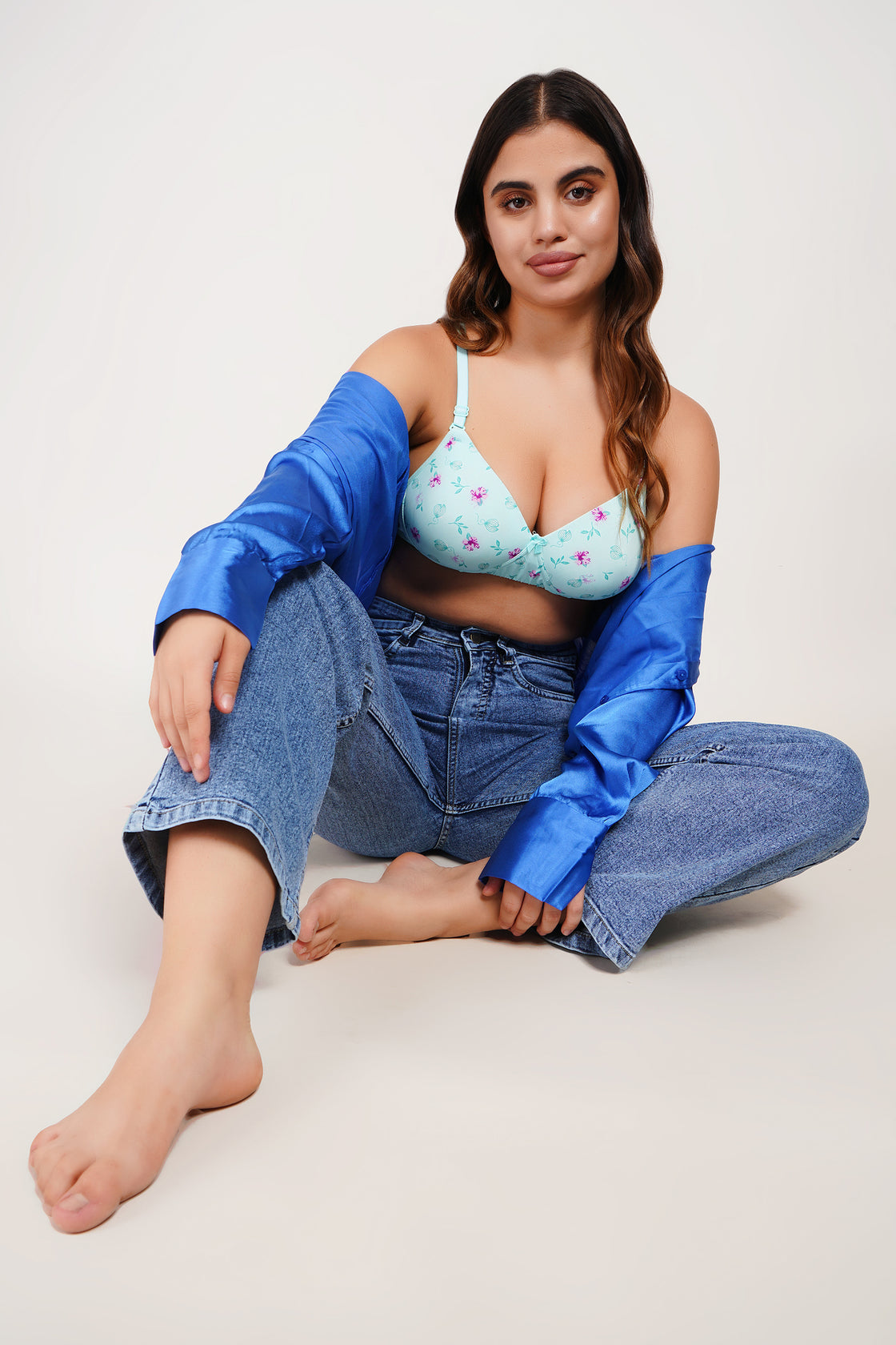 Ksvry Women’s Padded Floral Printed Bra – Stylish| Soft | Comfortable