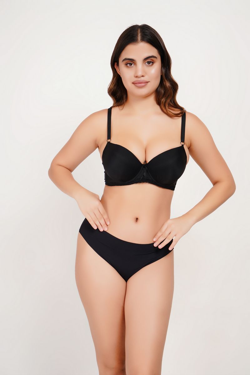 Ksvry Women's Pearl T-Shirt Bra Wired Pushup- Basic