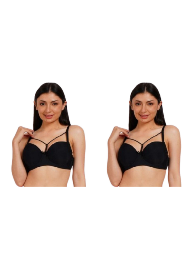 Ksvry Combo Pack of Two Women's Wired Padded Bra
