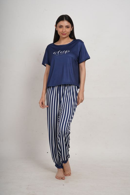 Ksvry Women's Striped Nightwear Set Relax in Style and Comfort